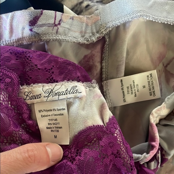 Linea Donatella Purple Lace Women's Pajamas - Picture 5 of 5